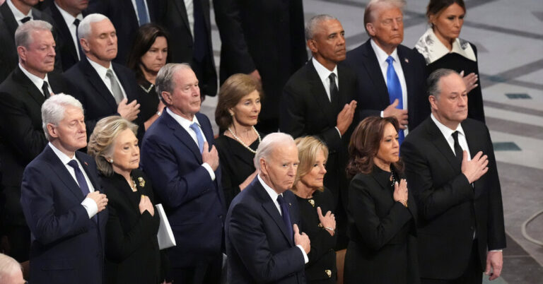 Opinion | Five Presidents and a Funeral