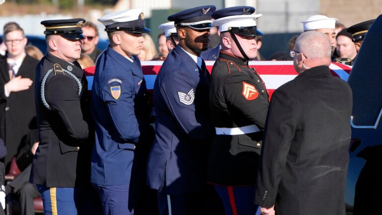 Casket Lands In Georgia After Trump, Obama, Biden Attend Service