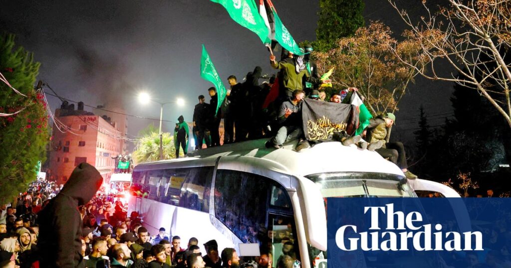 Ninety Palestinian prisoners released by Israel as part of Gaza ceasefire deal | Israel-Gaza war