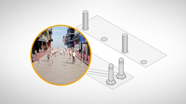 New Orleans was replacing street barriers when attack took place