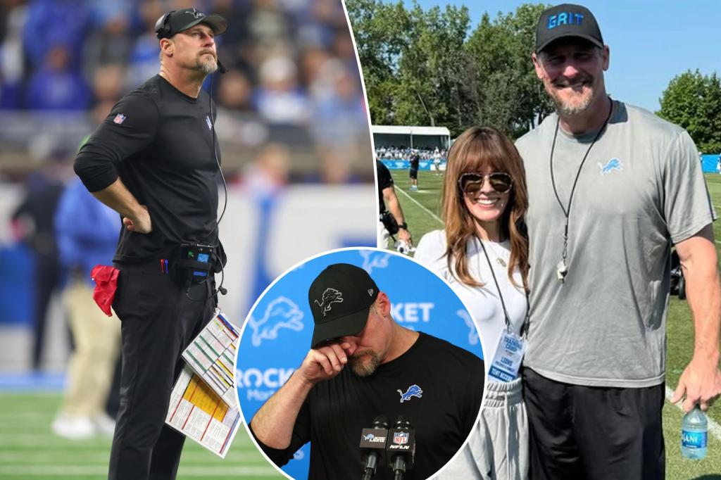 Dan Campbell’s wife shares crushing message after Lions loss