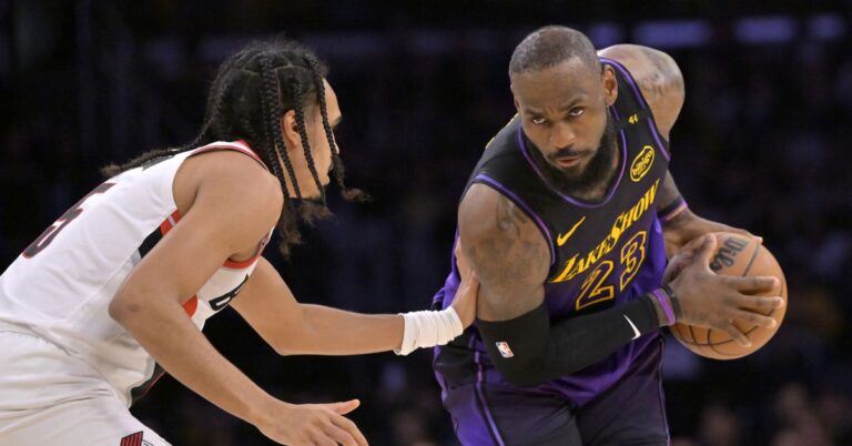 LeBron James Takes Trail Blazers to (Old) School