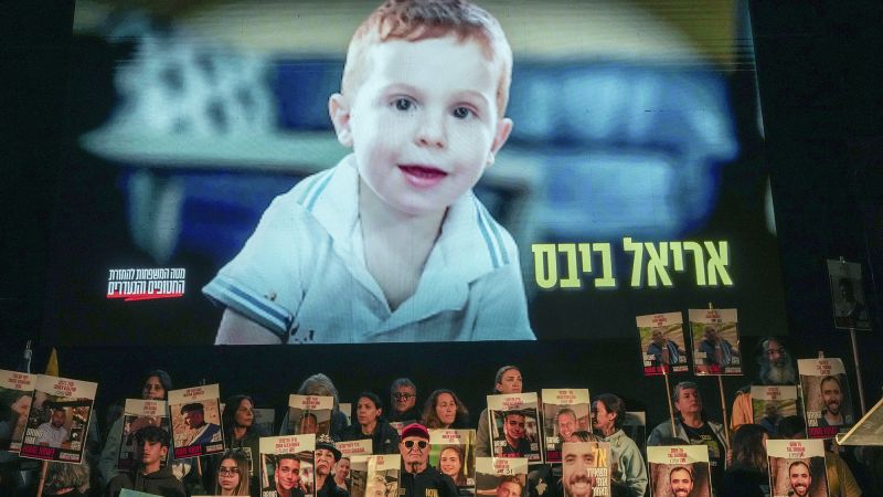 Hamas hands bodies of four Israeli hostages to Red Cross in Gaza, including Bibas children and their mother Hamas hands bodies of four Israeli hostages to Red Cross in Gaza, including Bibas children and their mother