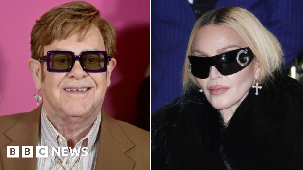 Madonna and Elton John bury hatchet after lip-sync feud Madonna and Elton John bury hatchet after lip-sync feud