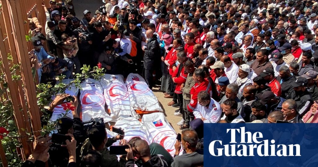 Palestinian medic attacked in Gaza is being detained in Israel, says ICRC | Gaza Palestinian medic attacked in Gaza is being detained in Israel, says ICRC | Gaza