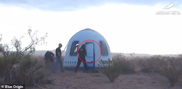 Conspiracy theorists seize on Blue Origin door gaffe – and claim it’s ‘definitive proof’ that Katy Perry’s mission was FAKE