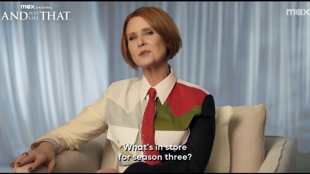 And Just Like That star Cynthia Nixon faces backlash over Palestinian flag shirt: All about the controversy | Web Series And Just Like That star Cynthia Nixon faces backlash over Palestinian flag shirt: All about the controversy | Web Series