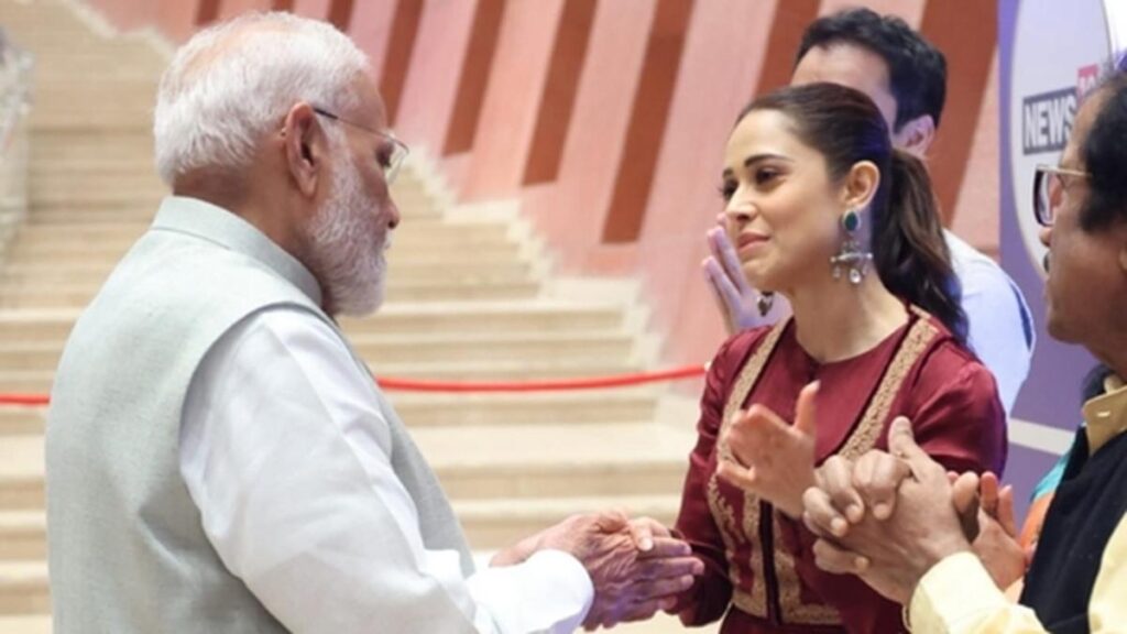 Nushrratt Bharuccha meets PM Modi, thanks him for helping her evacuate conflict-hit Israel Nushrratt Bharuccha meets PM Modi, thanks him for helping her evacuate conflict-hit Israel